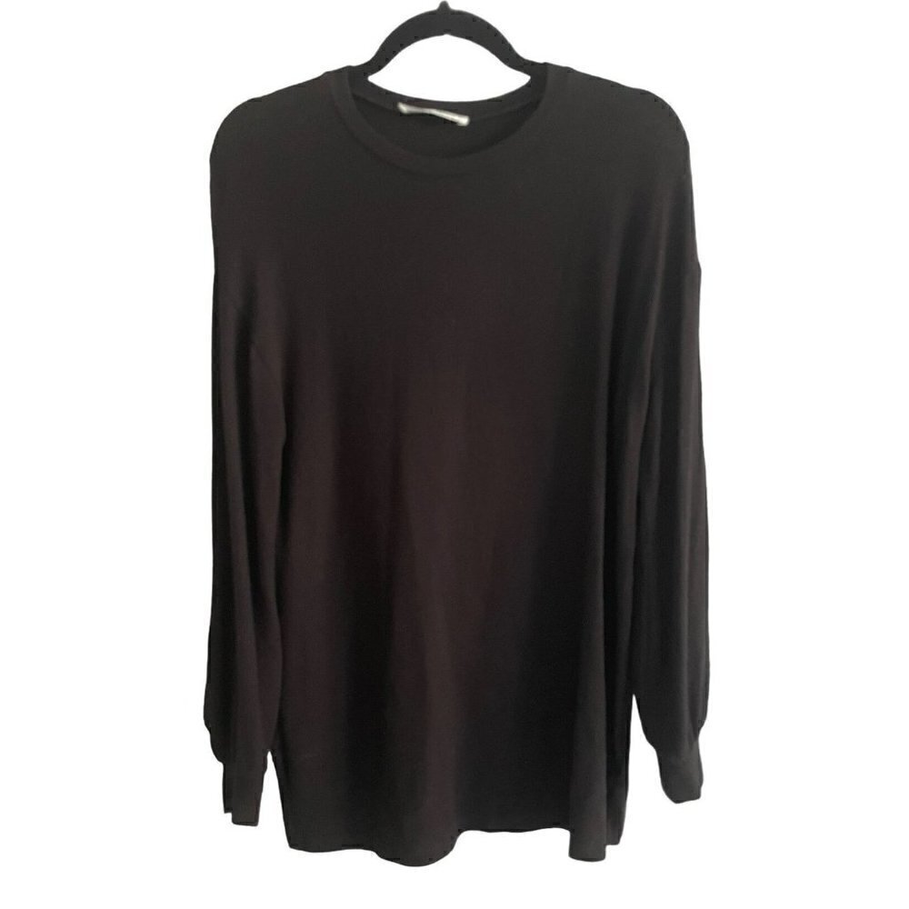 REFORMATION JEANS WOMENS MINI OR TUNIC DRESS LONG SLEEVE CUFF BLACK SIZE XS